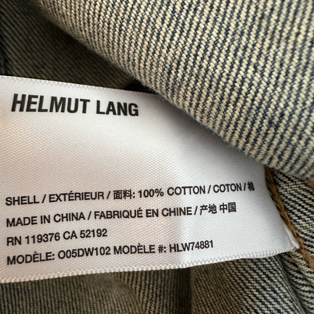 HELMUT LANG Women’s Painted Long Sleeves Denim Shirt Jacket BNWT - Picture 7 of 16
